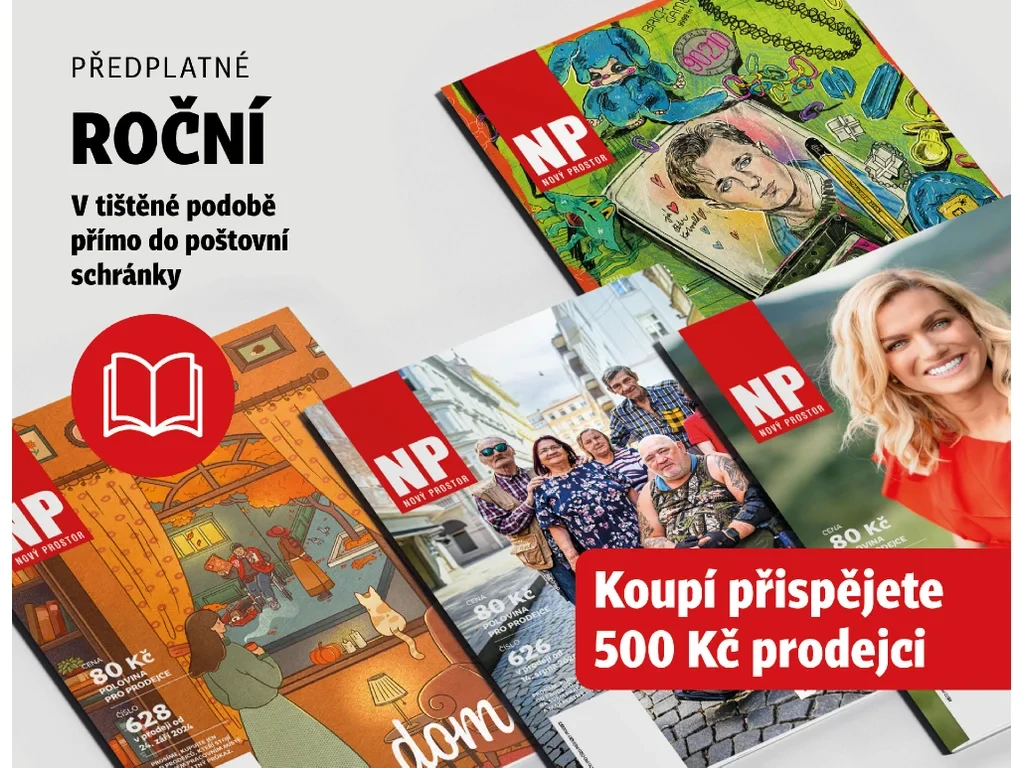 Roční předplatné časopisu Nový Prostor – fanoušek tištěných čísel