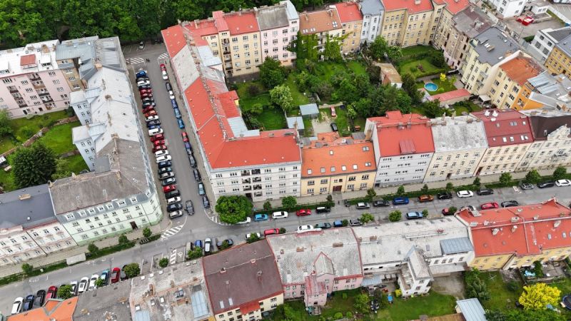 Tradiční bloková zástavba v Jihlavě